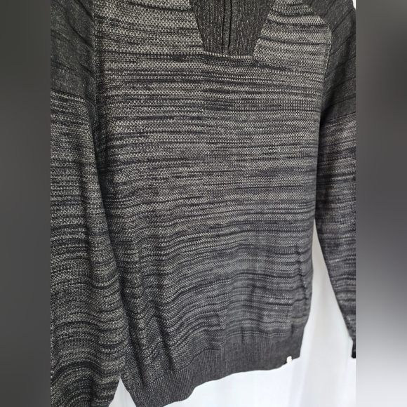 Projek Raw Long Sleeve 1/4 Zip Pullover In Grey And Black Size Medium - Picture 2 of 8
